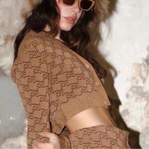 Fendi cropped cardiganan